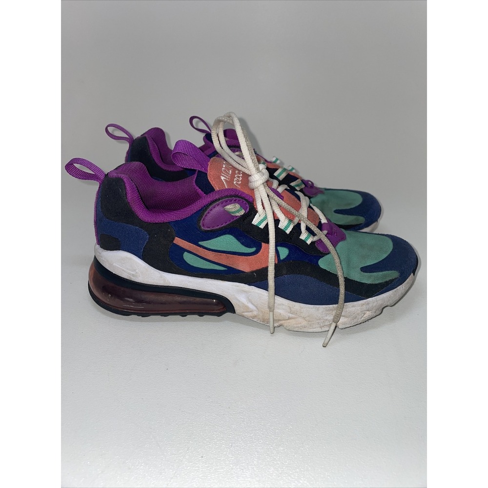 NIKE Air Max 270 React GS Shoes Youth Multicolor BQ0103-402 Size 4Y